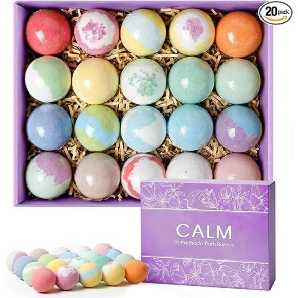 20PCS Bath Bombs for Women Presents Set Natural Wonderful Fizz Effect Bubble - Picture 7 of 7